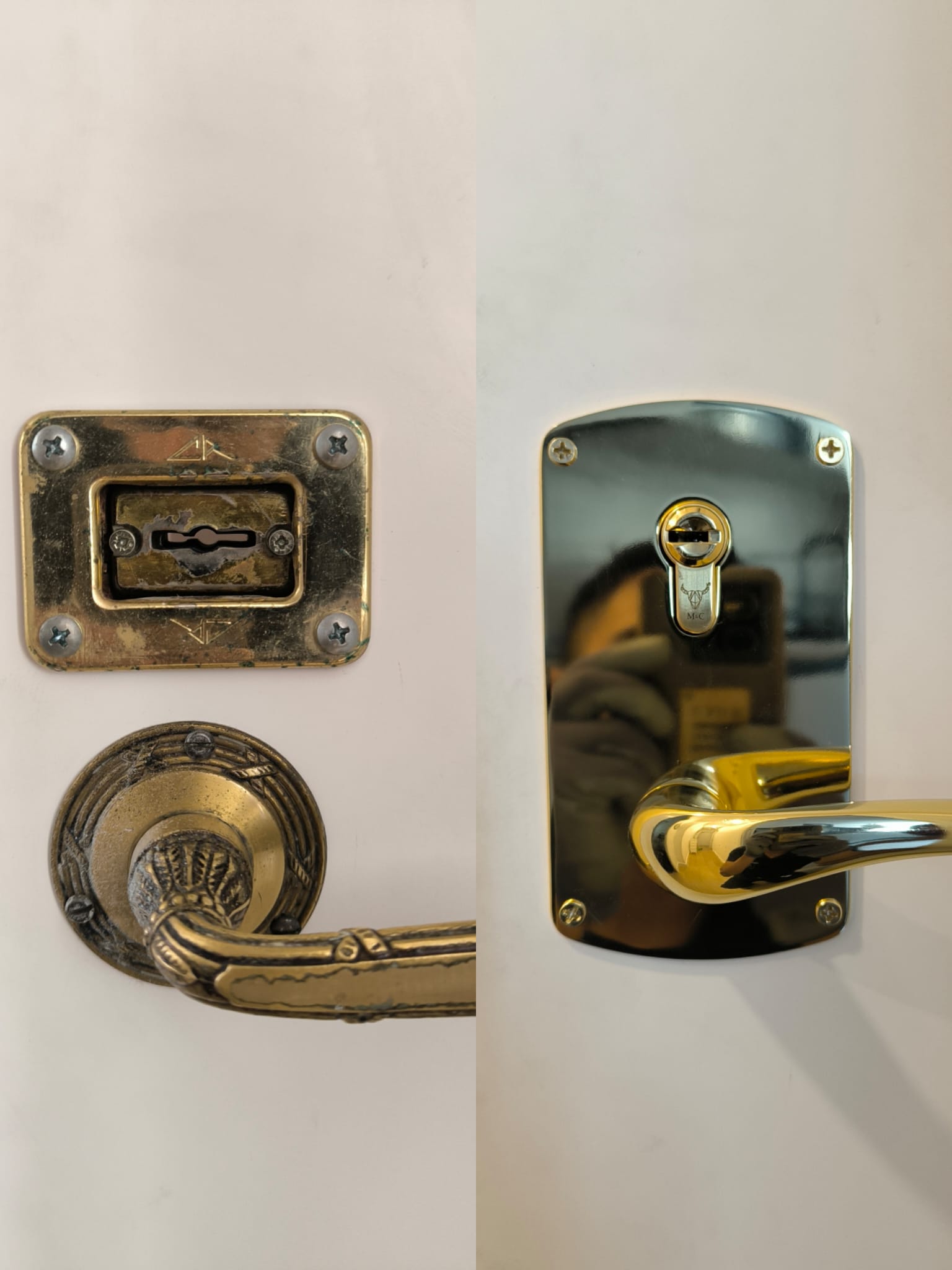 Actualización de cerradura de gorja a bombín europerfil M·C