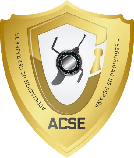 Sello de la Asociación de Cerrajeros y Seguridad de España (ACSE), a la que pertenece Cerrajería JPR